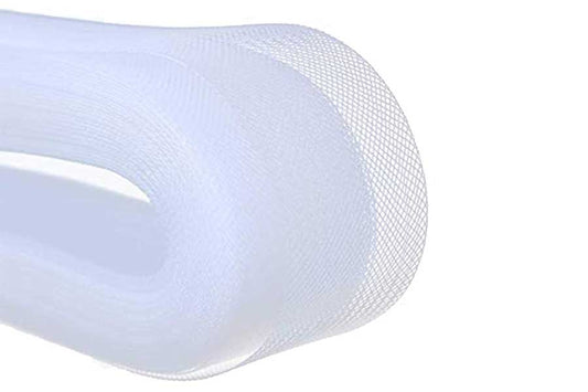 Mohan Shoppe Horsehair Braid/Boning Net Strip/Trim can can lace Boutique for Sewing Wedding Dresses, Dance Dress, Skirt, DIY and Costume Accessories (50 Yard) Transparent