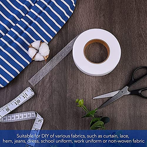 (Pack of 2) Double-sided Premium Fusing Tape - Rivil Civil Tape - Fabric Fusible Interfacing Tape or Iron-on Hemming Tape (Length 100 Yards - Size: 20 Mm).