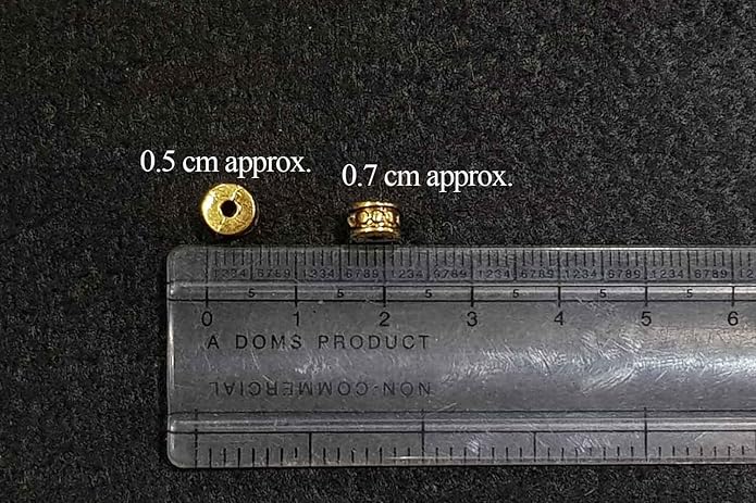 Round Shape One Hole Casting Metal Charm Package of 100 grams