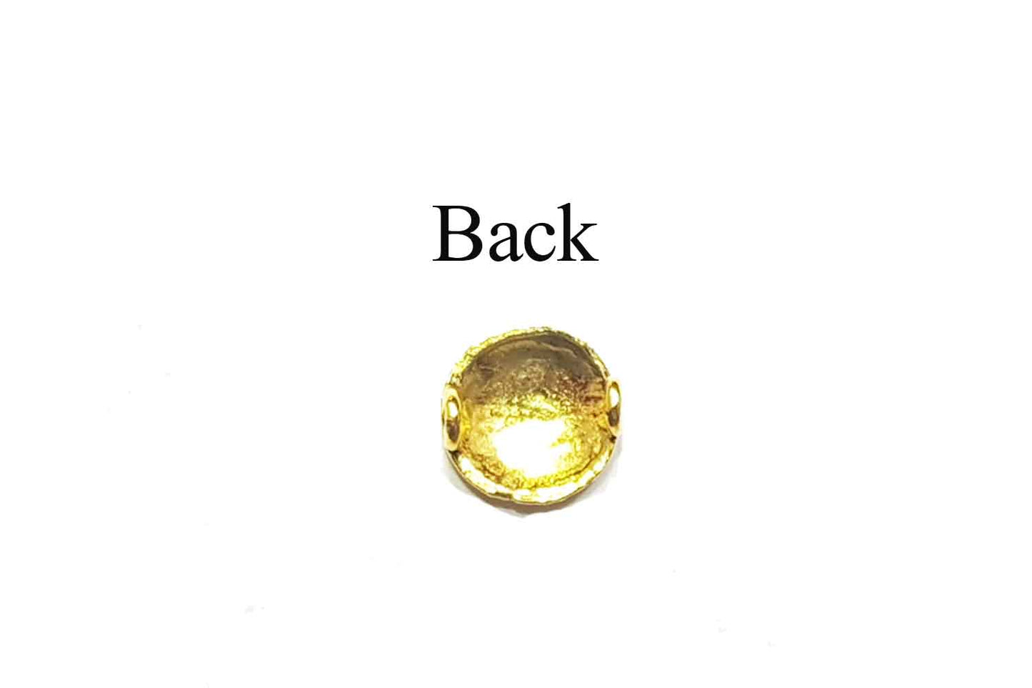Golden Round Shape Mehandi Polish Metal Charms Package of 100 grams