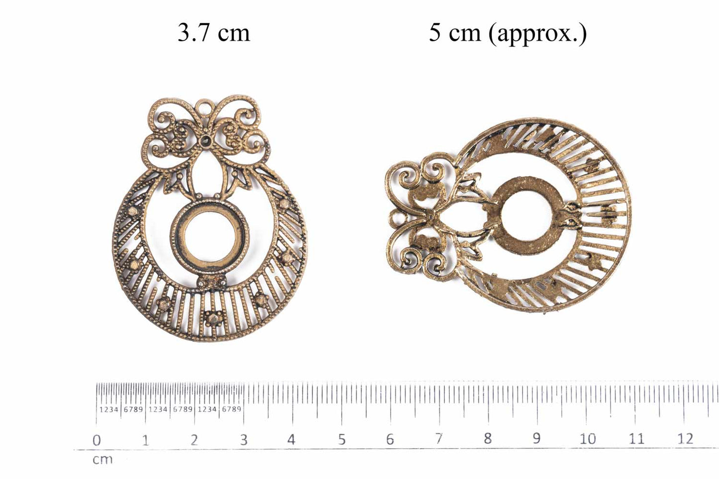 Antique Designer Mehandi Polish Assorted Charms Package of 5 Pieces