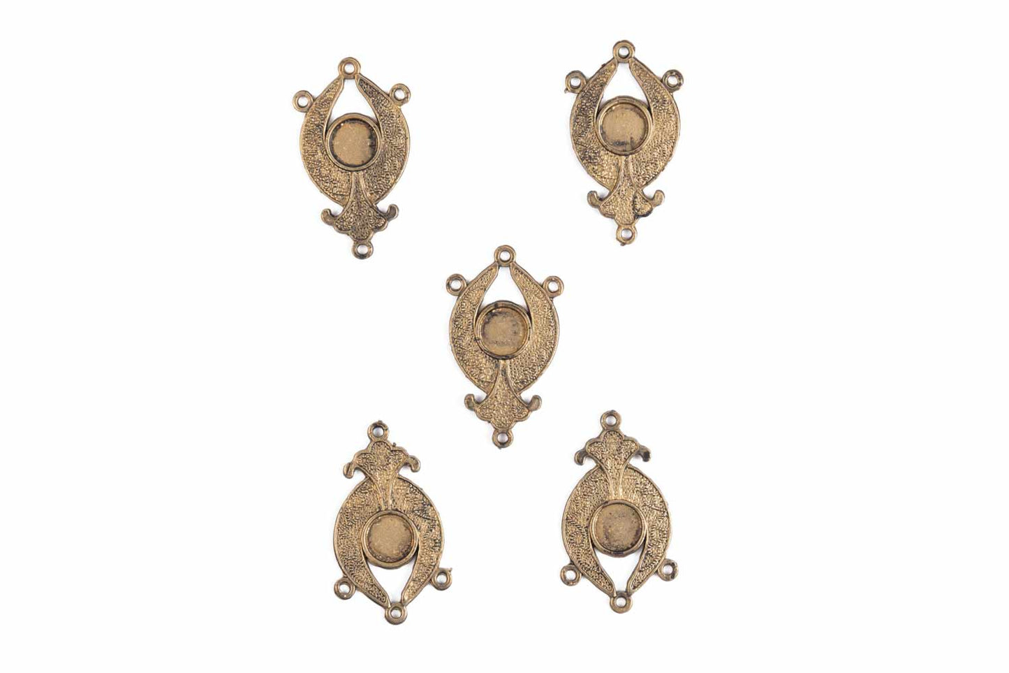 Antique Golden Designer Charms Package of 5 Pieces
