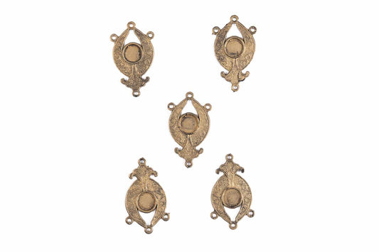 Antique Golden Designer Charms Package of 5 Pieces