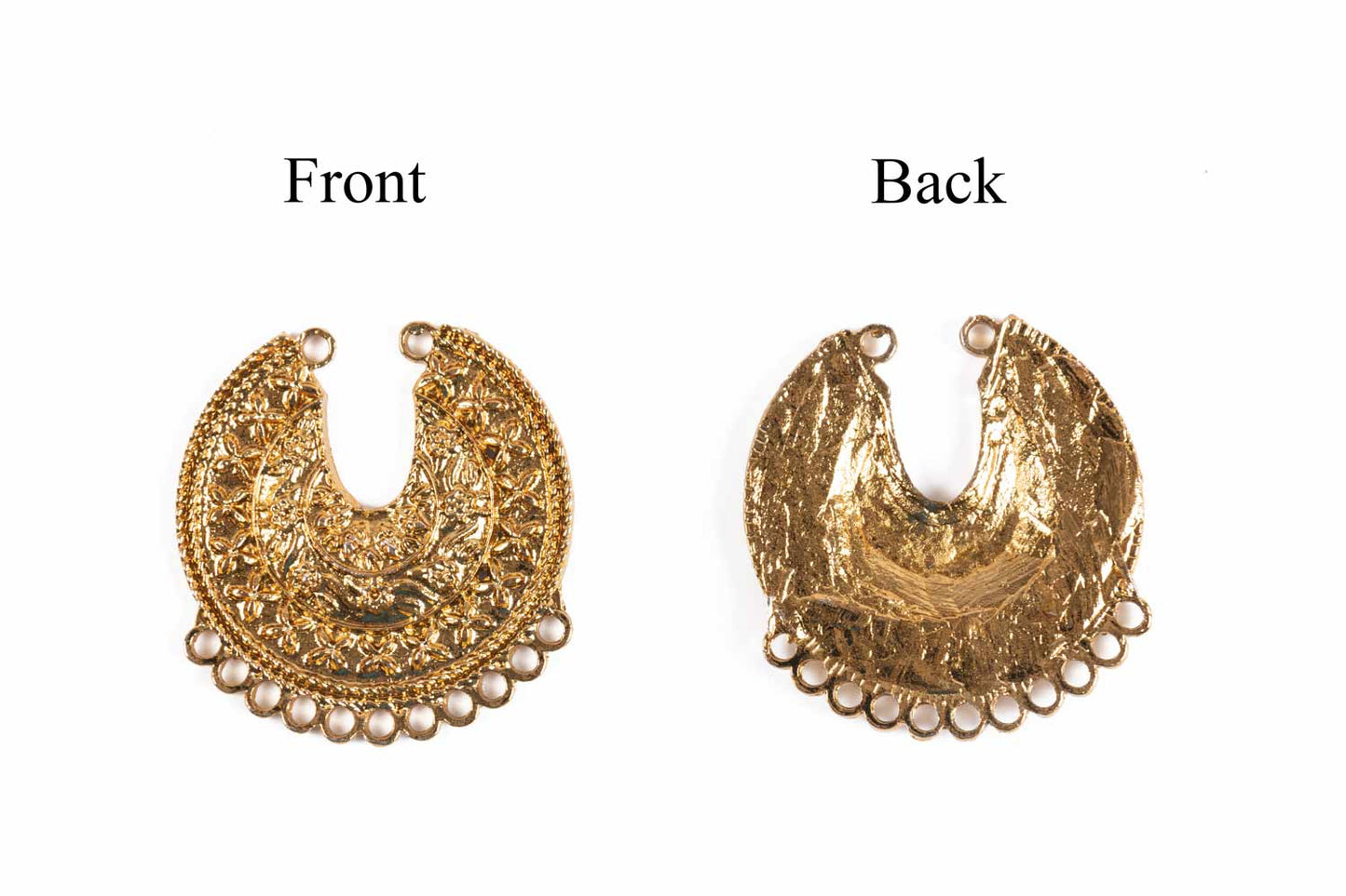 Golden Designer Assorted Charms Package of 5 Pieces
