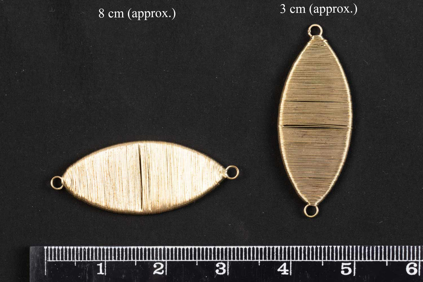 Golden Fancy Eye Metal Charms Pendant Package of 100 garms