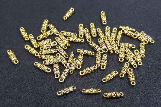 Golden Designer Mehandi Polish Metal Charms Package of 100 grams