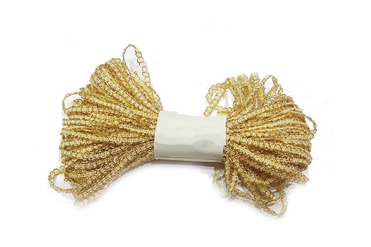 Mohan Shoppe Golden Color Cotton-Baadla Dori-Cord for Decorating Dresses and lehengas etc. Package of 1 Skein (25 Meter Approx.)
