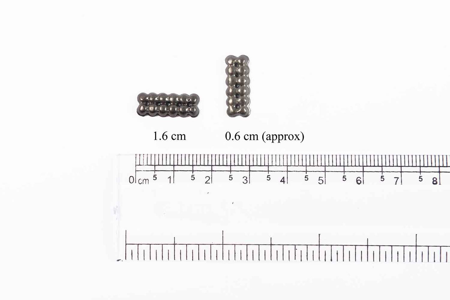 Mohan Shoppe Metallic Grey Color Design Metal Sequins for Craft, Embroidery and Jewelry Making Pack of 50gm