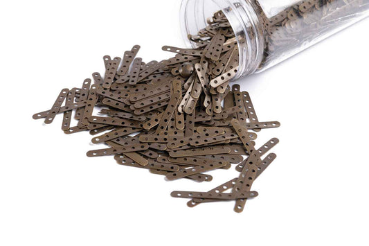 Mohan Shoppe Antique Golden Color Design Metal Sequins for Craft, Embroidery and Jewelry Making Pack of 50gm