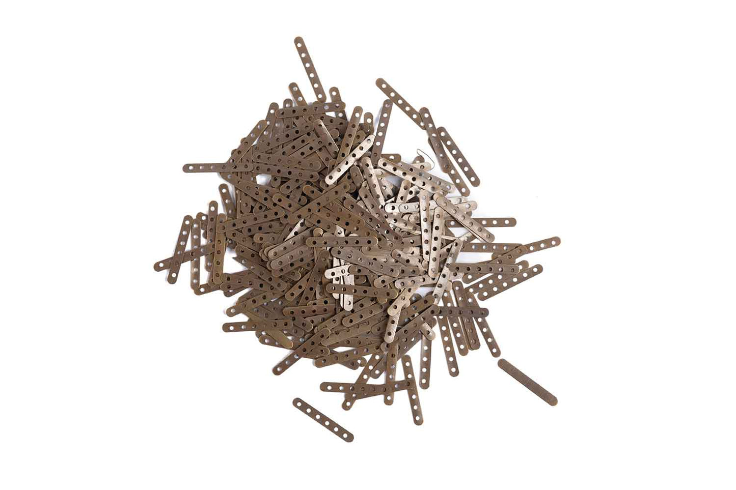 Mohan Shoppe Antique Golden Color Design Metal Sequins for Craft, Embroidery and Jewelry Making Pack of 50gm
