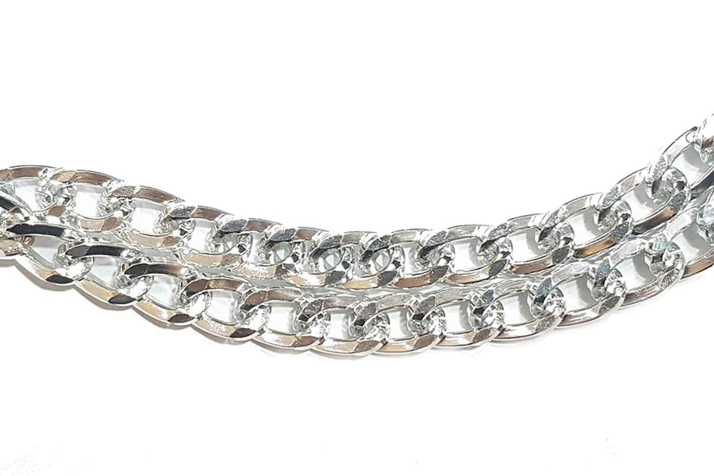 Mohan Shoppe Aluminum Metal Chain for Jewelry Making, Gowns Handbags, Jackets, Bracelets etc. Package of 1 meter