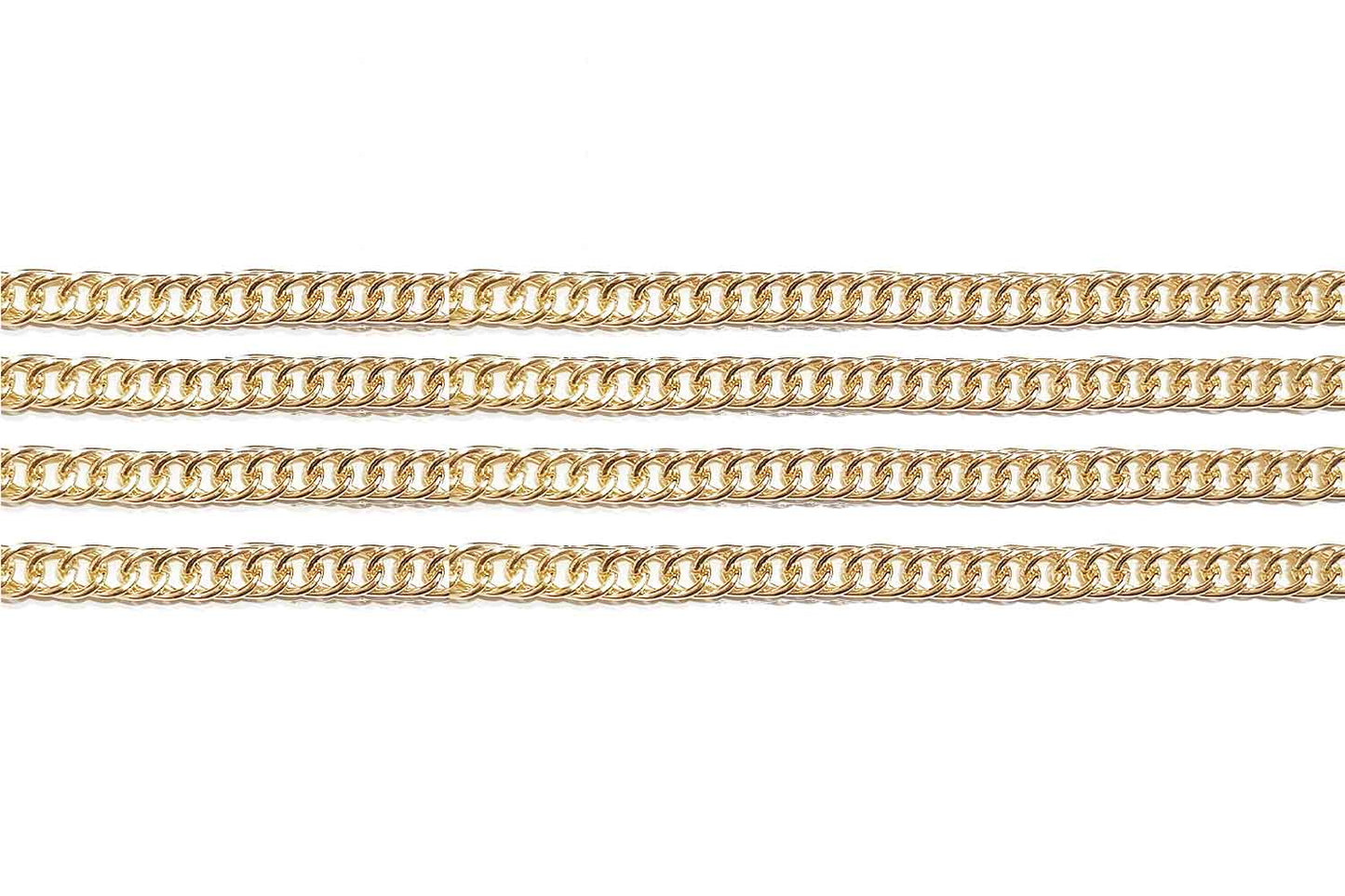 Mohan Shoppe Aluminum Metal Chain for Jewelry Making, Gowns Handbags, Jackets, Bracelets etc. Package of 1 meter