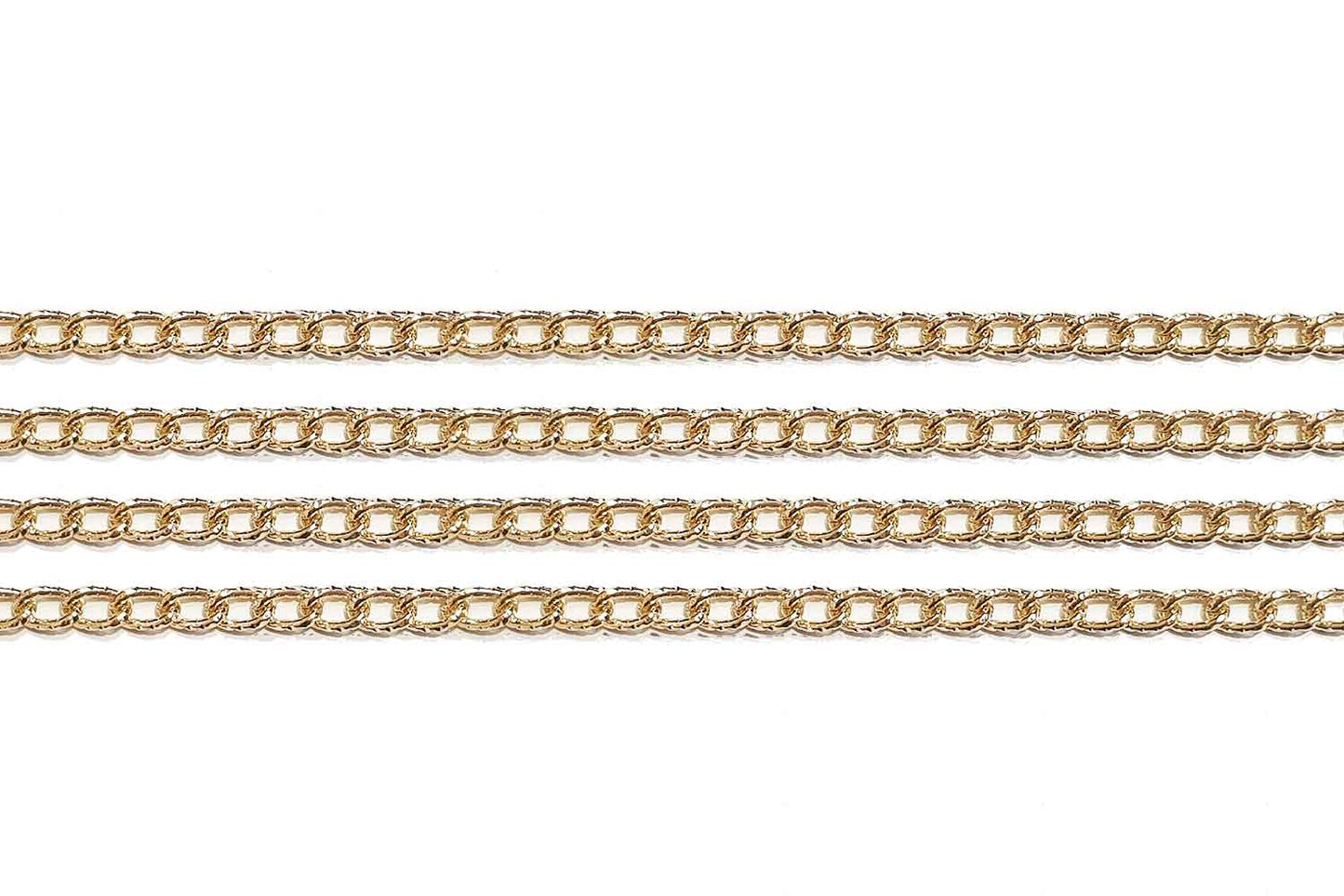Mohan Shoppe Aluminum Metal Chain for Jewelry Making, Gowns Handbags, Jackets, Bracelets etc. Package of 1 meter