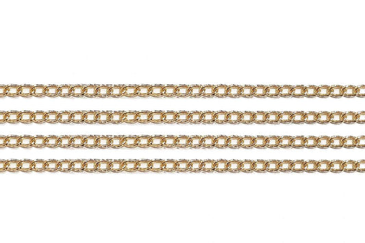 Mohan Shoppe Aluminum Metal Chain for Jewelry Making, Gowns Handbags, Jackets, Bracelets etc. Package of 1 meter
