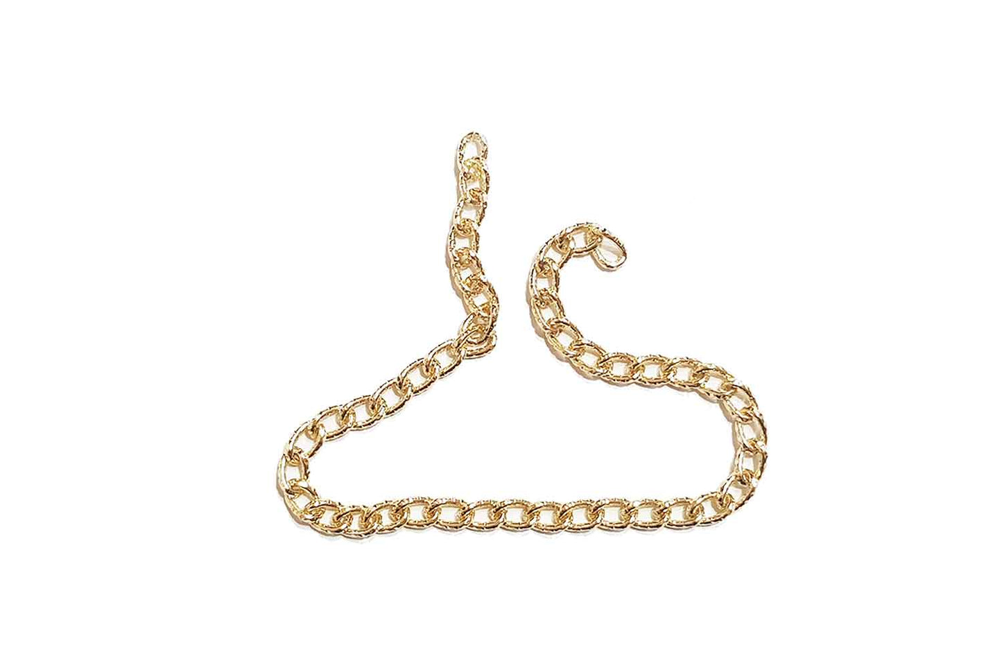 Mohan Shoppe Aluminum Metal Chain for Jewelry Making, Gowns Handbags, Jackets, Bracelets etc. Package of 1 meter