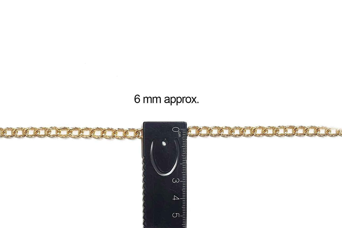 Mohan Shoppe Aluminum Metal Chain for Jewelry Making, Gowns Handbags, Jackets, Bracelets etc. Package of 1 meter