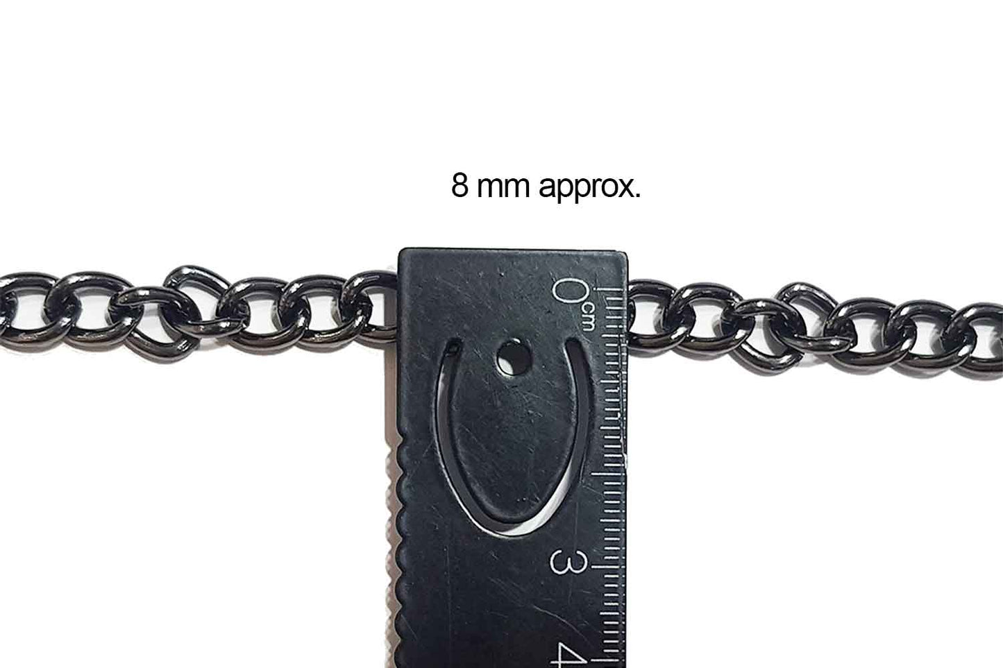 Mohan Shoppe Aluminum Metal Chain for Jewelry Making, Gowns Handbags, Jackets, Bracelets etc. Package of 1 meter