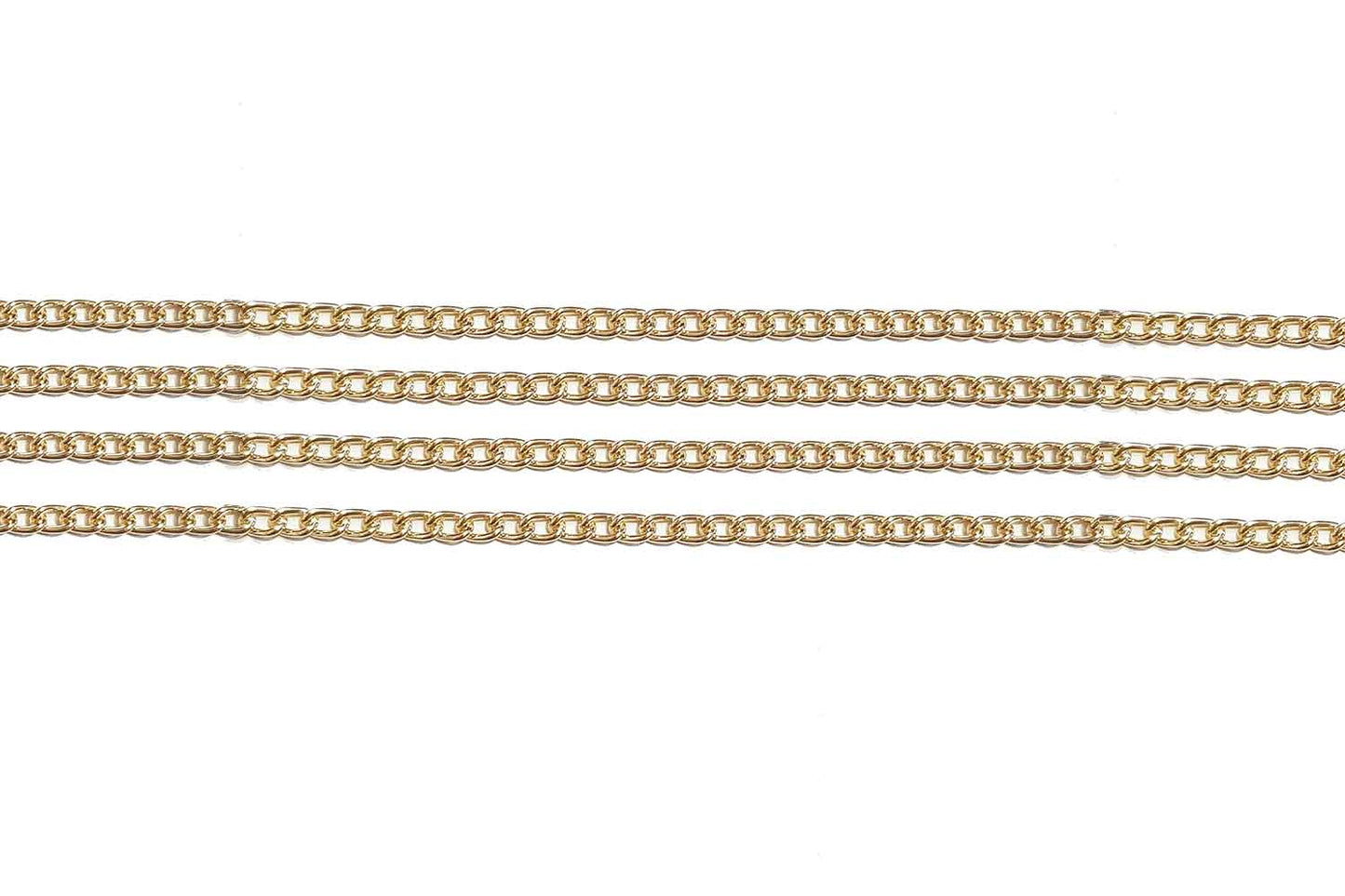 Mohan Shoppe Aluminum Metal Chain for Jewelry Making, Gowns Handbags, Jackets, Bracelets etc. Package of 1 meter