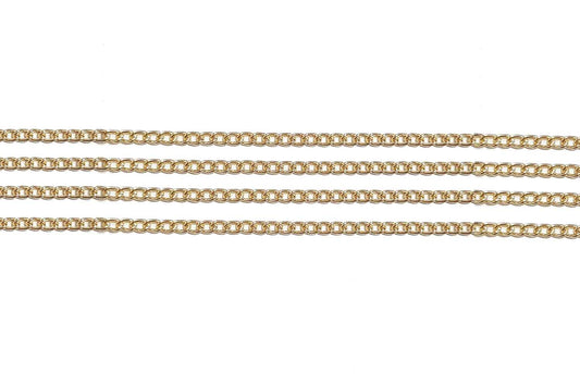 Mohan Shoppe Aluminum Metal Chain for Jewelry Making, Gowns Handbags, Jackets, Bracelets etc. Package of 1 meter