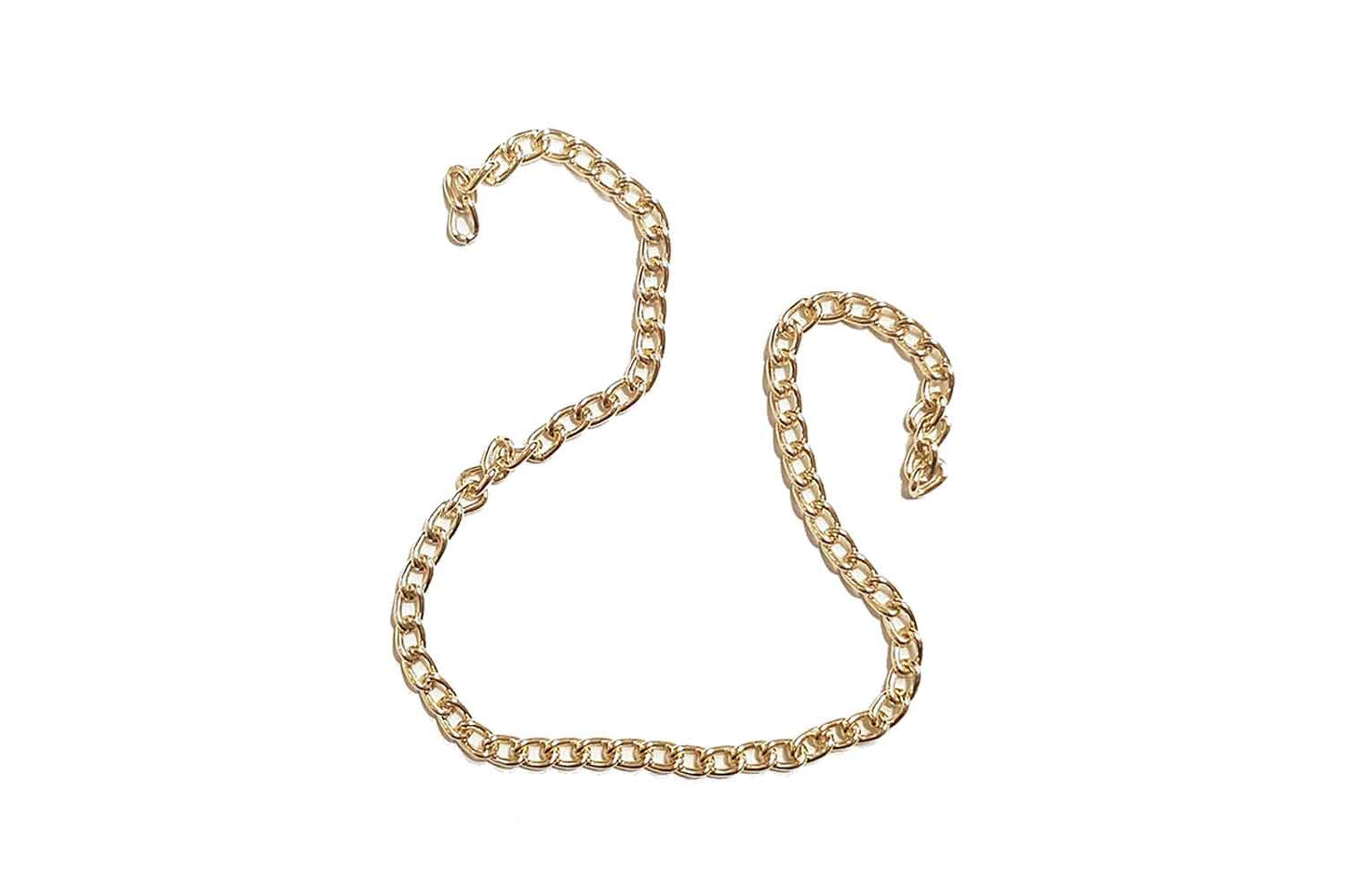 Mohan Shoppe Aluminum Metal Chain for Jewelry Making, Gowns Handbags, Jackets, Bracelets etc. Package of 1 meter