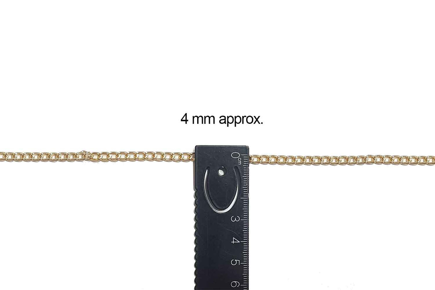 Mohan Shoppe Aluminum Metal Chain for Jewelry Making, Gowns Handbags, Jackets, Bracelets etc. Package of 1 meter
