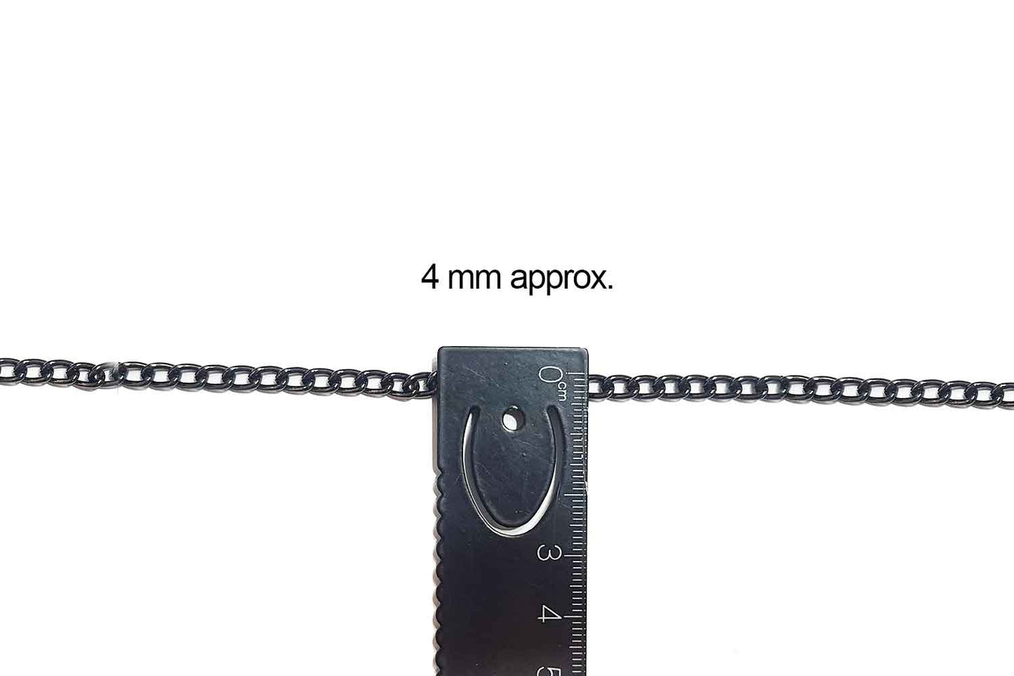 Mohan Shoppe Aluminum Metal Chain for Jewelry Making, Gowns Handbags, Jackets, Bracelets etc. Package of 5 meter