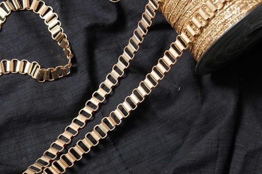 Mohan Shoppe Aluminum Metal Chain Close Trim Cup Chain Bulk Rhinestone Close Chain Trim Rhinestone Flexible Claw Chain