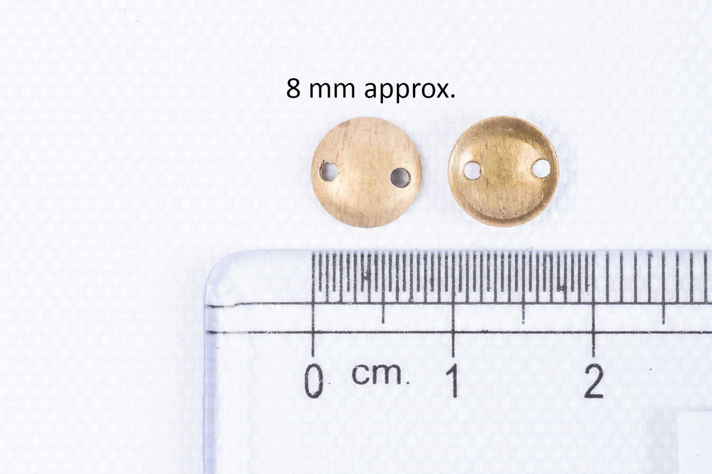 Mohan Shoppe Dull Golden Color Round Shape Metal Sequins for Craft, Embroidery and Jewelry Making 50gm