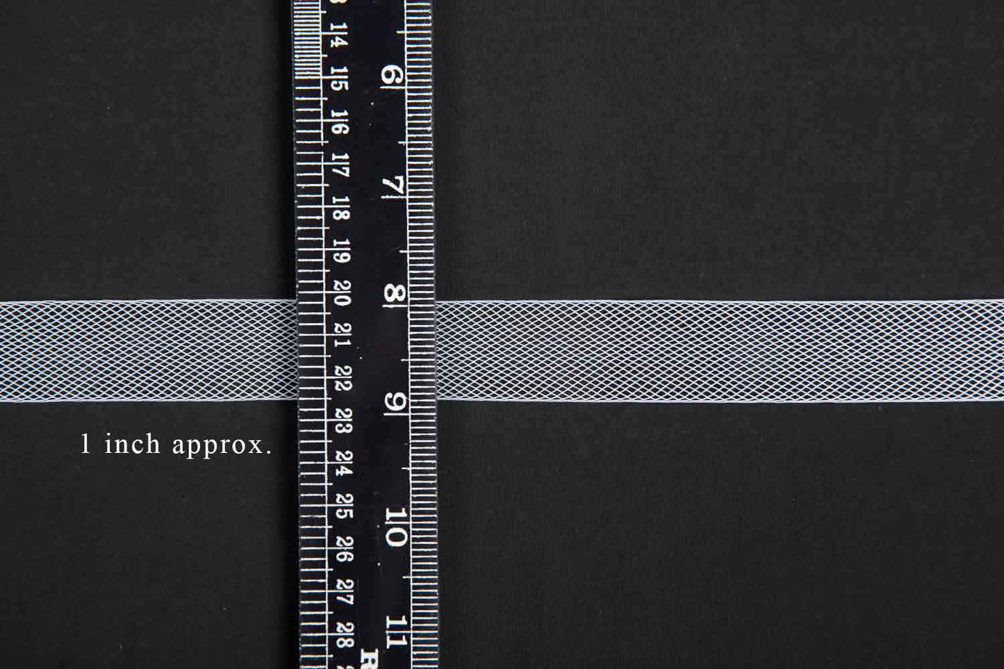 Mohan Shoppe Horsehair Braid/Boning Net Strip/Trim can can lace Boutique for Sewing Wedding Dresses, Dance Dress, Skirt, DIY and Costume Accessories (50 Yard) Transparent