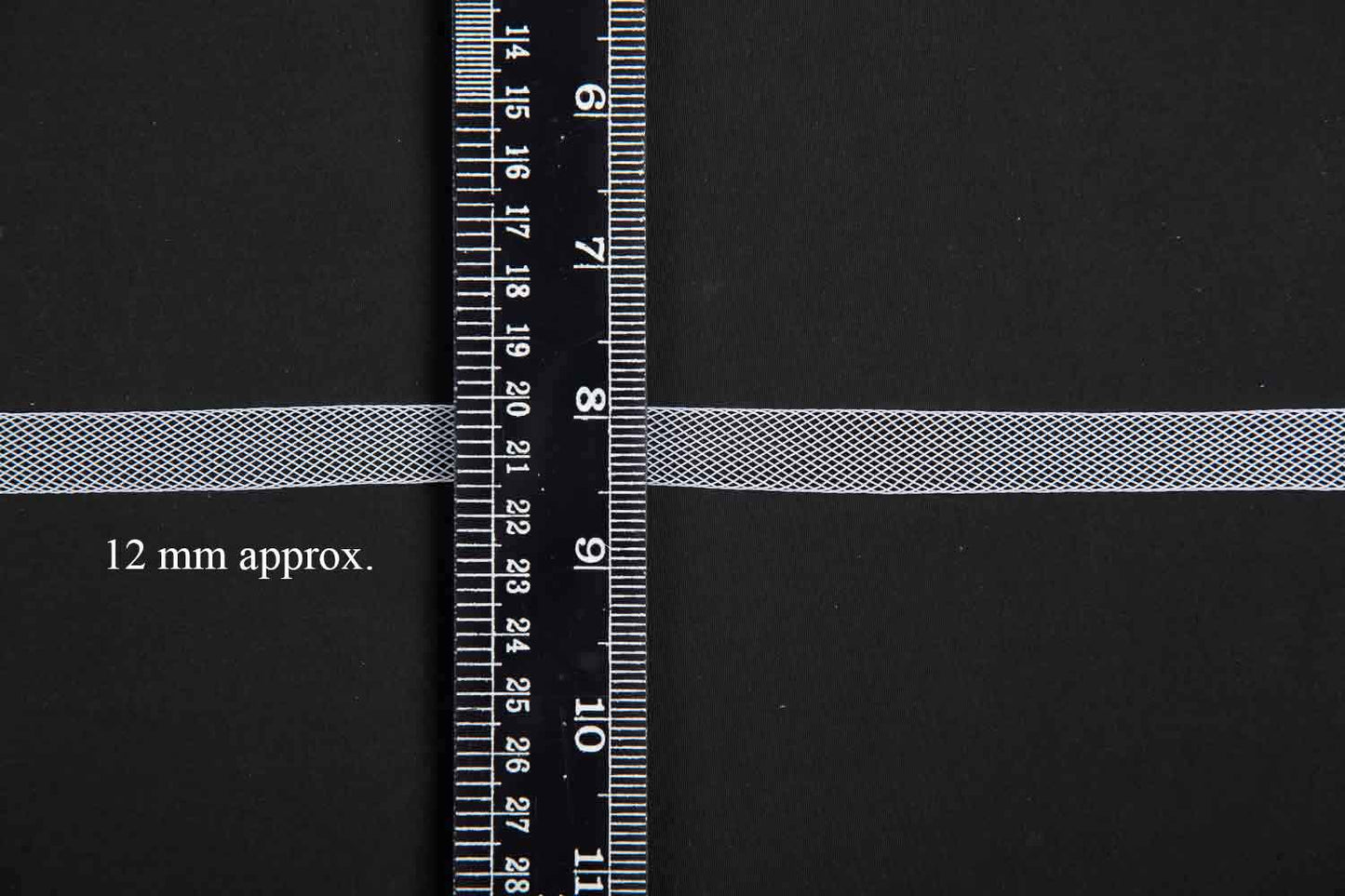 Mohan Shoppe Horsehair Braid/Boning Net Strip/Trim can can lace Boutique for Sewing Wedding Dresses, Dance Dress, Skirt, DIY and Costume Accessories (50 Yard) Transparent