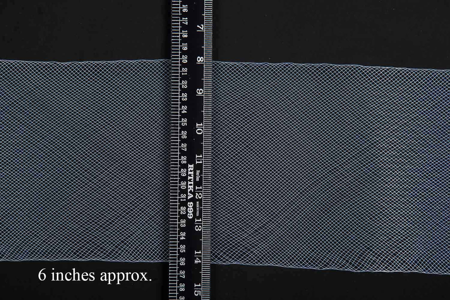 Mohan Shoppe Horsehair Braid/Boning Net Strip/Trim can can lace Boutique for Sewing Wedding Dresses, Dance Dress, Skirt, DIY and Costume Accessories (50 Yard) Transparent