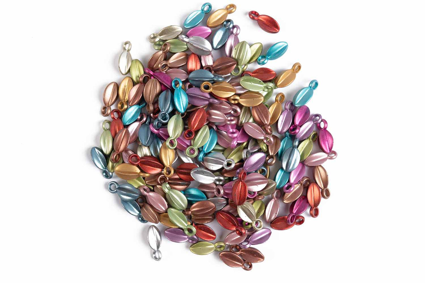 Multi Color Plastic Beads Package of 50 Grams