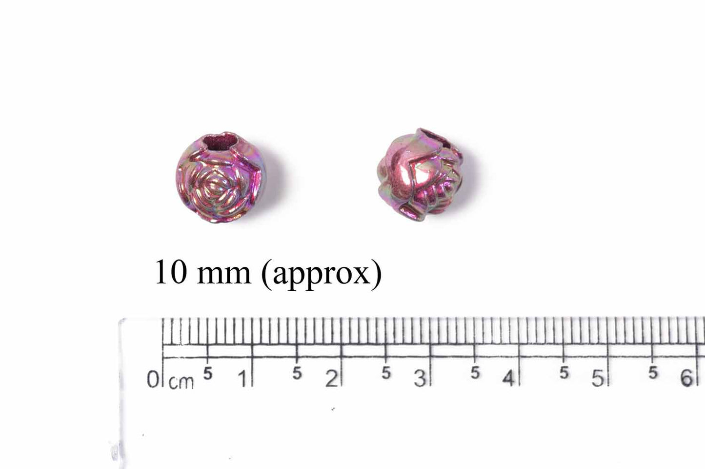 Multi Color Round Shape Plastic Beads Package of 50 Grams