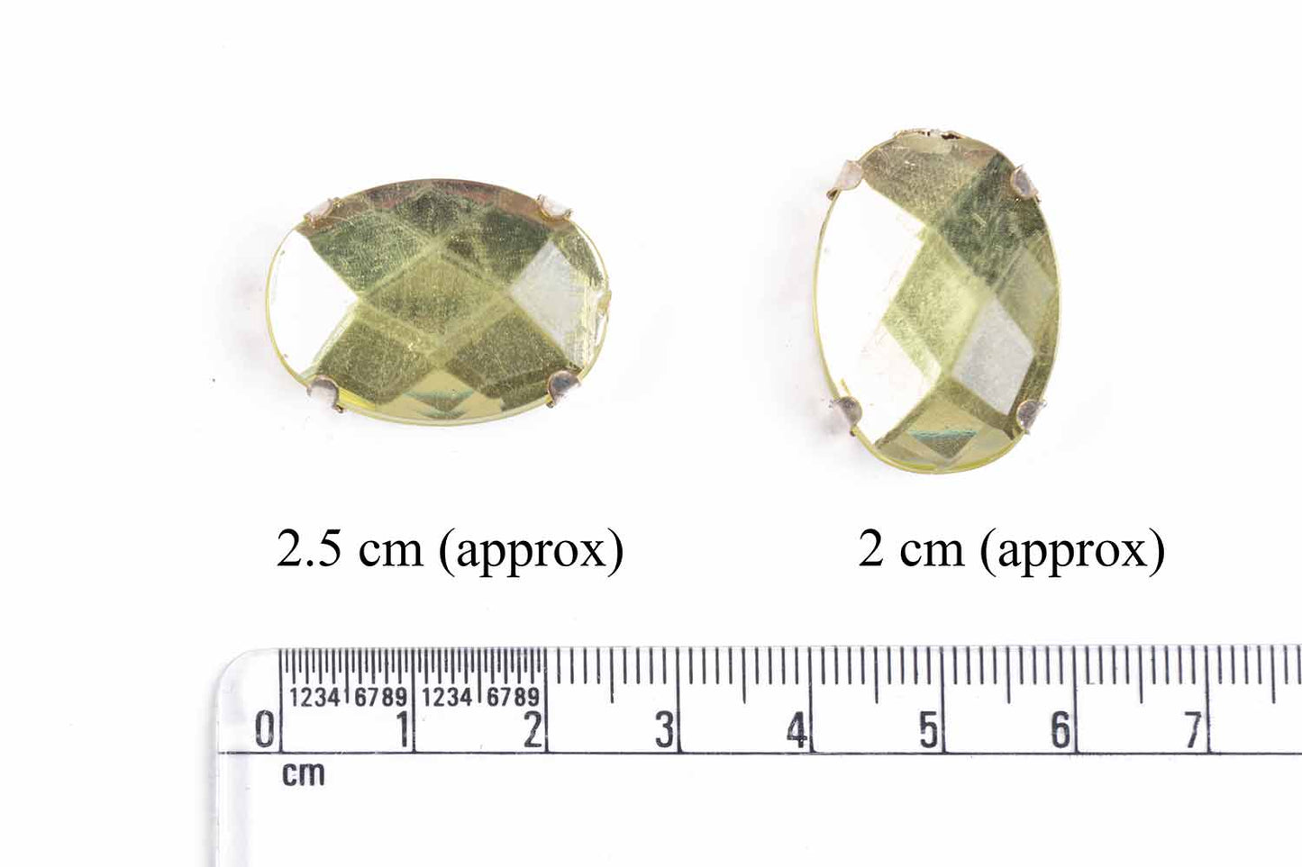 Mohan Shoppe Plastic Stones for Embroidery Work Ladies Suits, Dresses, Blouses, Gowns, Beading, Art and Craft and Decoration, Package of 20 Pieces