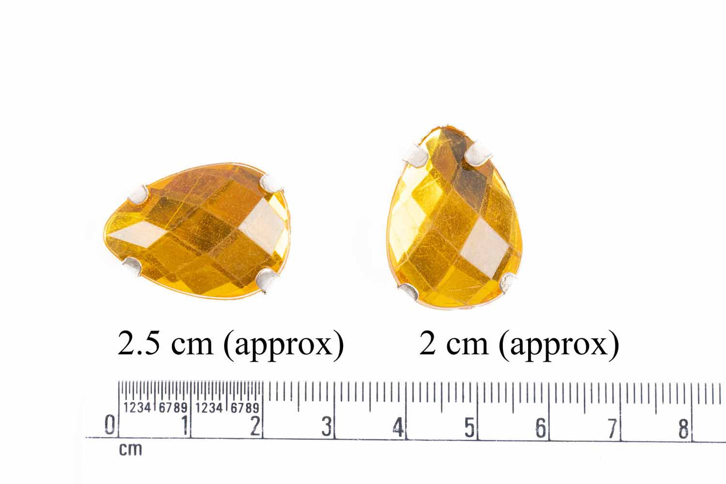 Mohan Shoppe Plastic Stones for Embroidery Work Ladies Suits, Dresses, Blouses, Gowns, Beading, Art and Craft and Decoration, Package of 20 Pieces