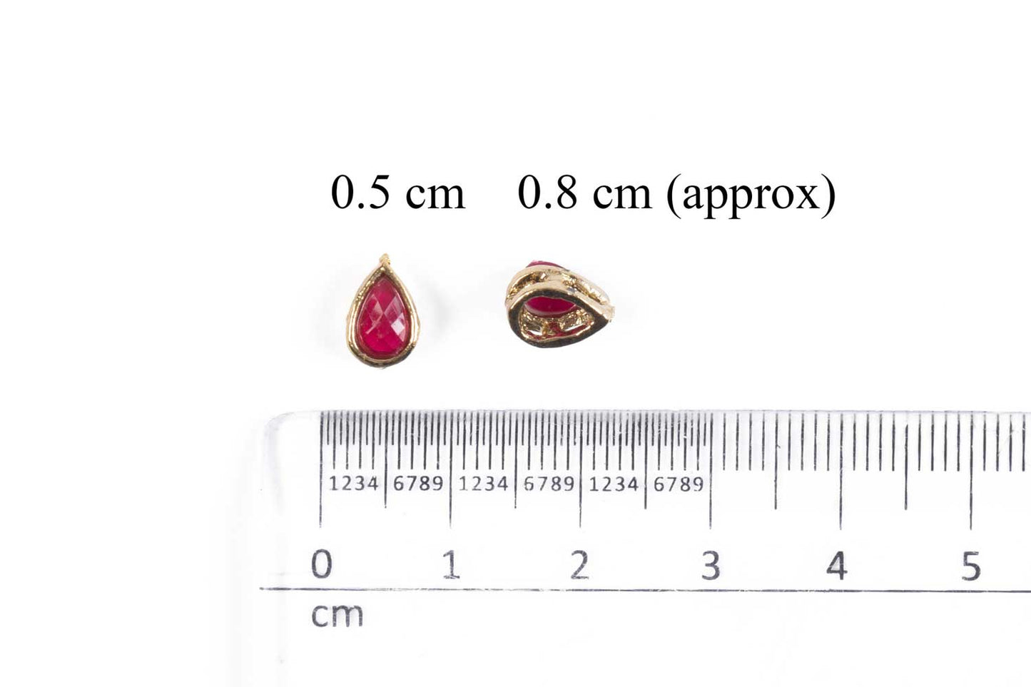 Mohan Shoppe Plastic Stones for Embroidery Work Ladies Suits, Dresses, Blouses, Gowns, Beading, Art and Craft and Decoration, Package of 50 grams