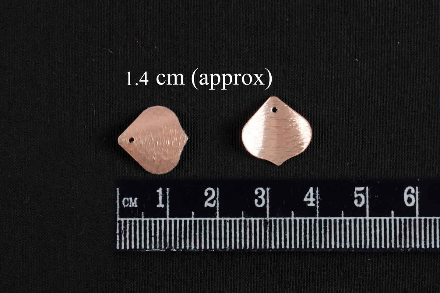 Mohan Shoppe Peach Leaf Shape Plastic Sequins for Suits, Dresses, Sarees, Craft Material, Decoration etc. (Package of 50 Grams)