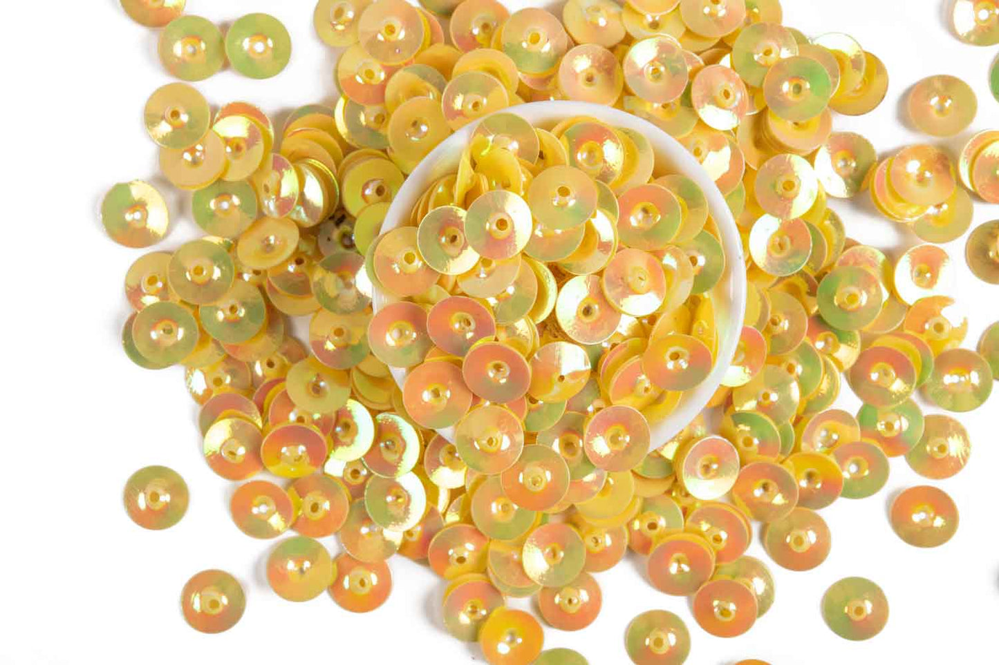 Mohan Shoppe Plastic Sequins for Suits, Dresses, Sarees, Craft Material, Decoration etc. (Package of 50 Grams)