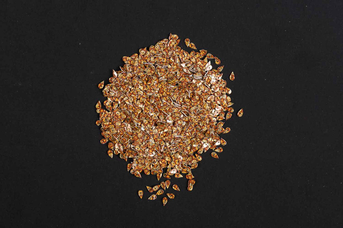 Mohan Shoppe Multicolor Teardrop Shape Plastic Sequins for Suits, Dresses, Sarees, Craft Material, Decoration etc. (Package of 50 Grams)