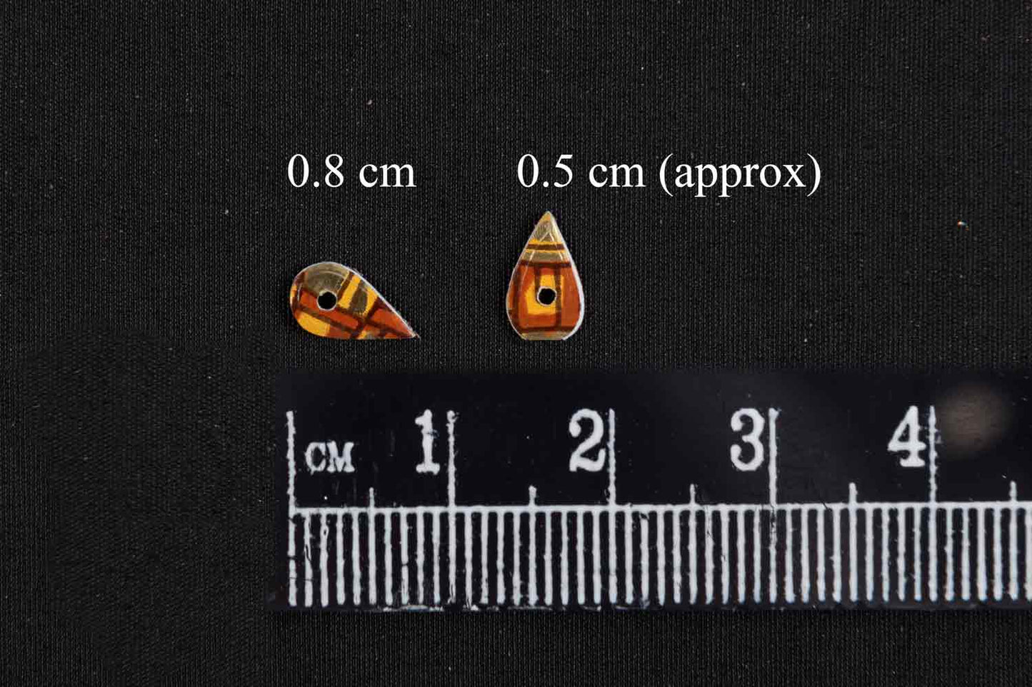 Mohan Shoppe Multicolor Teardrop Shape Plastic Sequins for Suits, Dresses, Sarees, Craft Material, Decoration etc. (Package of 50 Grams)