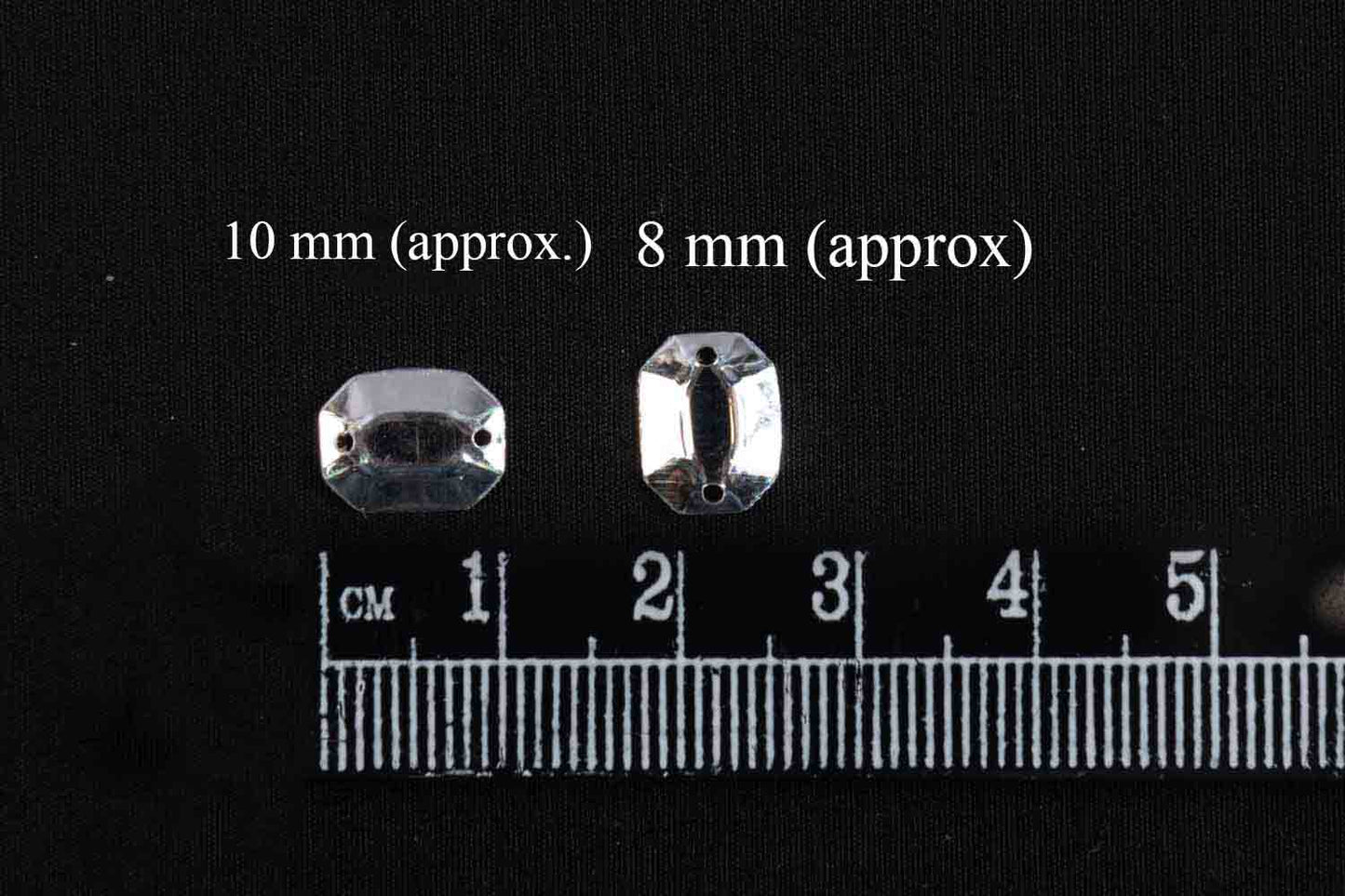 Mohan Shoppe Clear/Transparent Plastic Sequins for Suits, Dresses, Sarees, Craft Material, Decoration etc. (Package of 50 Grams)