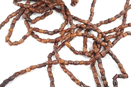 Brown Color Wooden Beads Package of 10 Strings (1 String=75 Beads Approx.)
