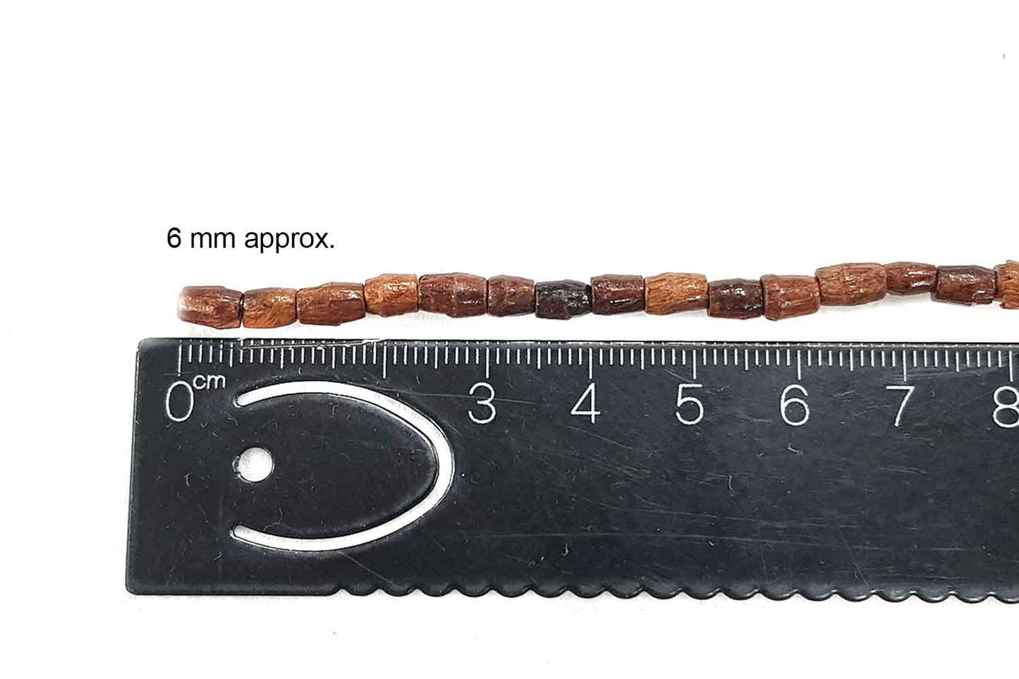 Brown Color Wooden Beads Package of 10 Strings (1 String=75 Beads Approx.)