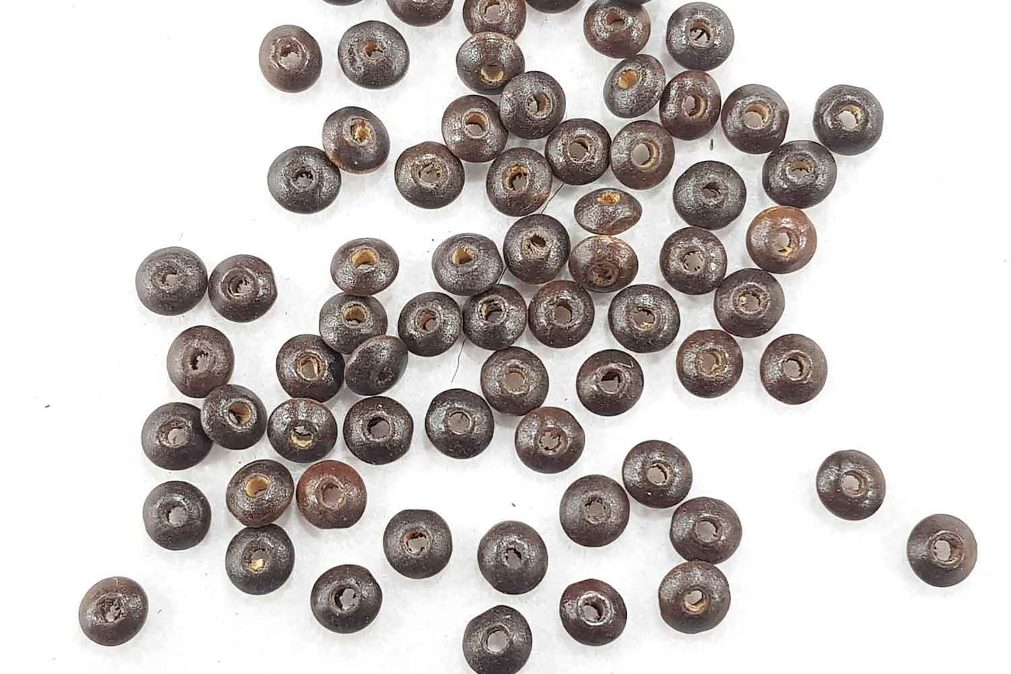 Coffee Brown Wooden Beads Package of 100 gm