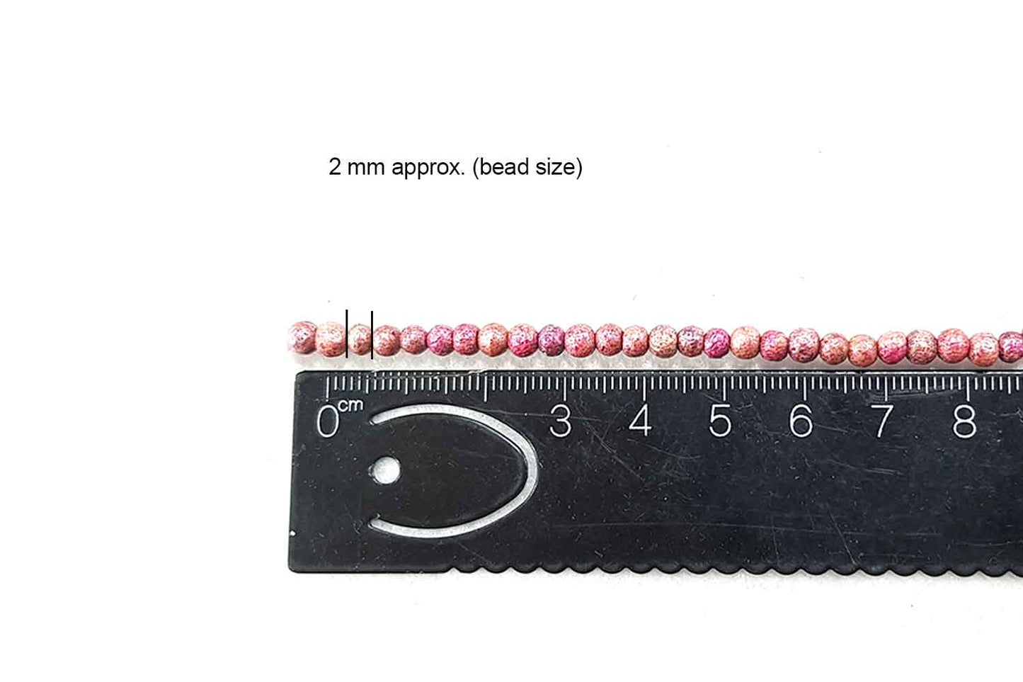 Onion Color Round Shape Wooden Beads Package of 10 Strings (1 String=150 Beads Approx.)