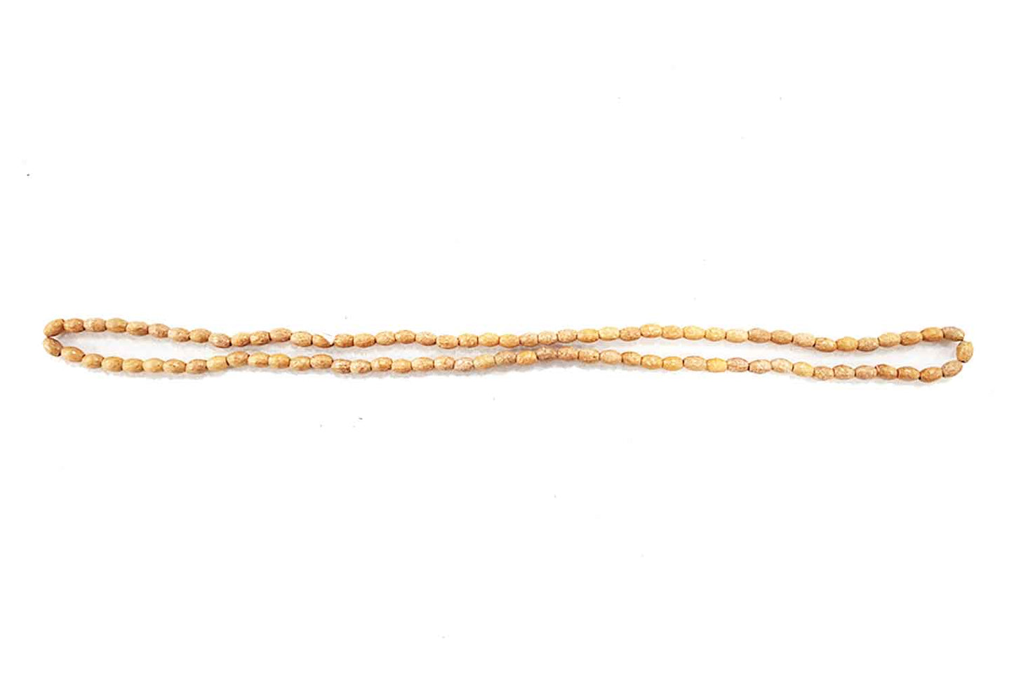 Light Camel Color Oval Shape Wooden Beads Package of 10 Strings (1 String=85 Beads Approx.)