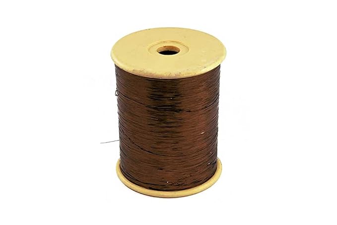 Mohan Shoppe Flat Badla (Metallic Yarn) Thread for Embroidery Work, Beading, Jewlery Making and Crafts, 1 Roll