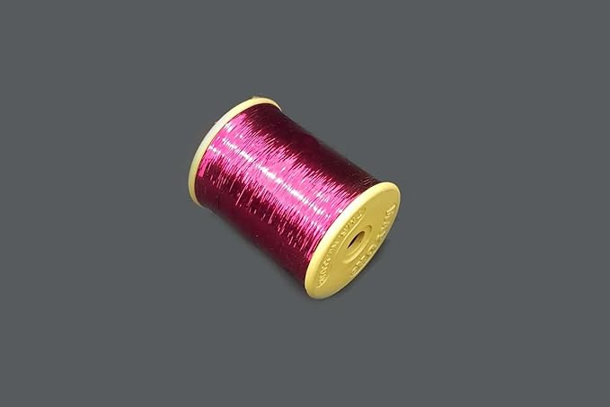 Mohan Shoppe Flat Badla (Metallic Yarn) Thread for Embroidery Work, Beading, Jewlery Making and Crafts, 1 Roll