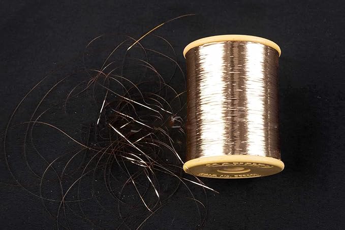 Mohan Shoppe Flat Badla (Metallic Yarn) Thread for Embroidery Work, Beading, Jewlery Making and Crafts, 1 Roll