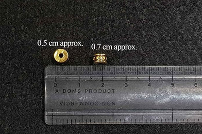 Round Shape One Hole Casting Metal Charm Package of 100 grams
